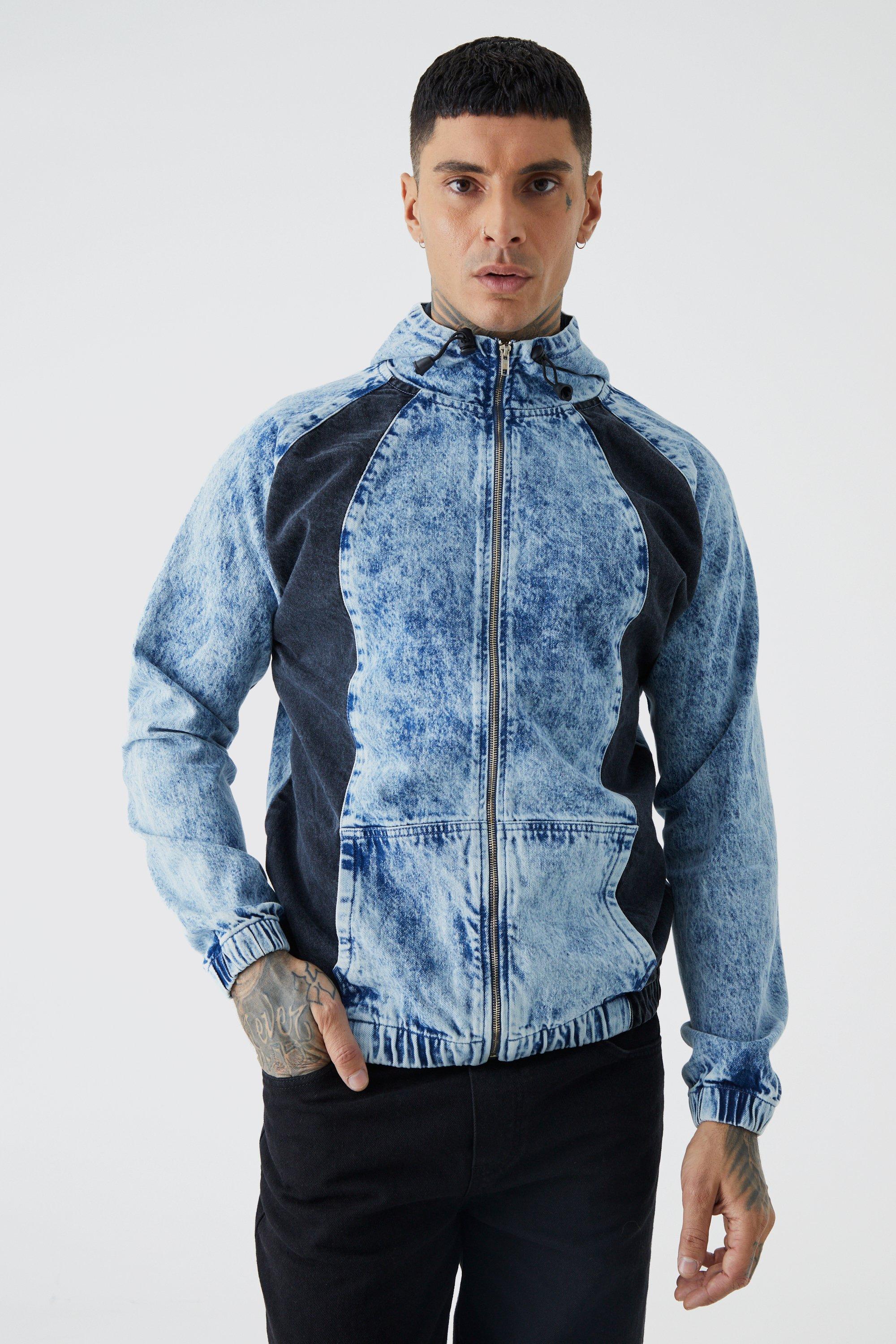 Boohoo denim 2024 jacket mens